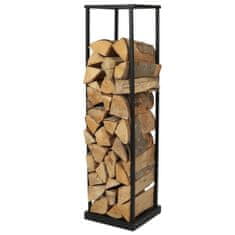DOCHTMANN Stojan na drevo kovový vysoký, 31,5x31,5x115cm