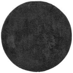 Petromila vidaXL Shaggy koberec PAMPLONA, vysoký vlas, moderný, antracit Ø 240cm