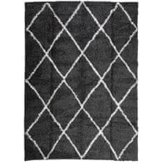 Petromila vidaXL Shaggy koberec PAMPLONA, vysoký vlas, čierno krémový 200x280 cm