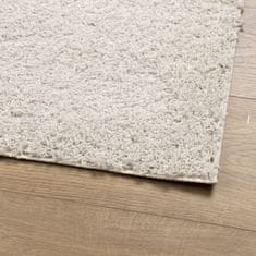 Petromila vidaXL Shaggy koberec PAMPLONA, vysoký vlas, moderný krémový 160x160cm