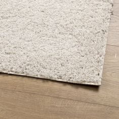 Petromila vidaXL Chlpatý koberec vysoký vlas moderný krémový 160x230 cm
