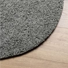 Petromila vidaXL Shaggy koberec PAMPLONA, vysoký vlas, moderný, zelený Ø 280 cm