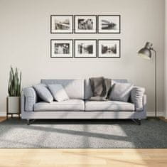 Petromila vidaXL Shaggy koberec PAMPLONA, vysoký vlas, moderný, zelený 160x230cm
