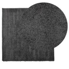 Petromila vidaXL Chlpatý koberec s vysokým vlasom moderný antracitový 240x240 cm