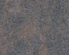 A.S. Création vliesové tapety 39177-5 Medené 3D čiary v čiernom - 0,53m x 10,05m