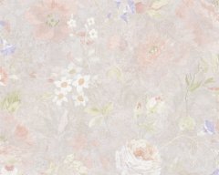 A.S. Création Eko vliesová tapeta viacfarebná, svetlobéžová - kvety, 38636-4 Natural Living