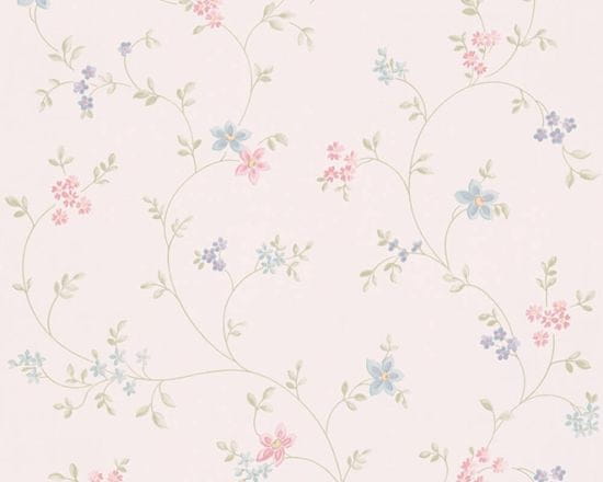 A.S. Création Vliesové tapety 39071-2 Maison Charme - bledé modroružové kvety