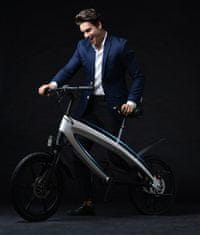 STYLE BIKE SMILE designový e-bike s bluetooth reproduktorom, vyberateľnou batériou, biely 