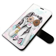 iSaprio Flipové puzdro - Donut Worry Girl pre Apple iPhone 15 Plus