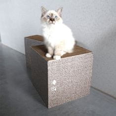 EBI D&D I LOVE HAPPY CATS FREYA Škrabadlo z kartónu pre mačky L 30x30x30cm blok