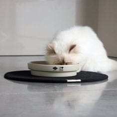 EBI D&D I LOVE HAPPY CATS Sue Keramická miska na pomalé jedenie pre mačky 750ml - 20x20x4,5cm biela