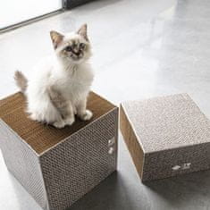 EBI D&D I LOVE HAPPY CATS FREYA Škrabadlo z kartónu pre mačky L 30x30x30cm blok