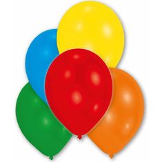 Amscan 10 latexových balónikov metalické, farebné 27,5 cm -