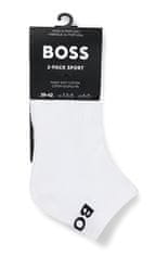 Hugo Boss 2 PACK - pánske ponožky BOSS 50469859-100 (Veľkosť 39-42)