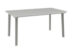 Z0971R0--5700 ITALIA DINING plastový stôl svetlo šedá