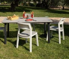 Z0971R0--9500 ITALIA DINING plastový stôl grafitová