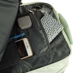KIK  KX4109 Cestovný batoh na notebook rozšíriteľný 26-36L, USB, zelený