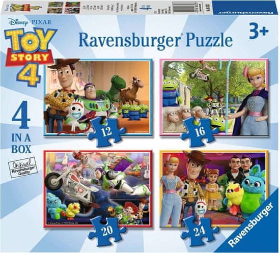 Ravensburger Puzzle Toy Story 4, 4v1 (12, 16, 20, 24 dielikov)