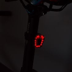 WOWO Predné a zadné USB bicyklové svetlo, červené, 100 lumenov, s vstavanou batériou