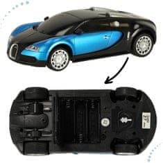 WOWO RC Bugatti Veyron 1,24 - Modré Auto na Diaľkové Ovládanie s Licenciou