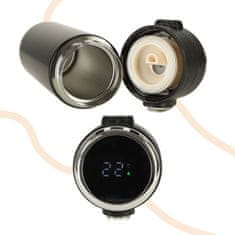 KIK KX4407 Termohrnček s náustkom LED termoska 420ml čierny