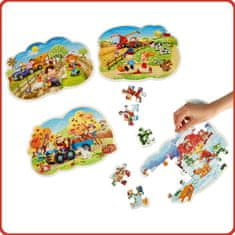 WOWO Four Seasons Puzzle 4v1 od CASTORLAND pre deti 4 rokov a viac