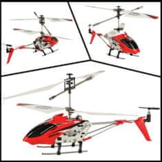 WOWO Vrtuľník na diaľkové ovládanie SYMA S107H, 2,4GHz, RTF, červený - RC model