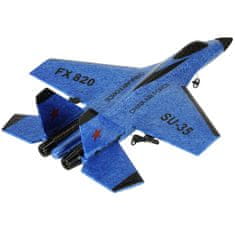 WOWO RC Lietadlo SU-35 Jet FX820 - Diaľkovo Ovládané, Modré