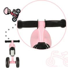WOWO Ružový Štvorkolesový Bežecký Bicykel Trike Fix Tiny pre Deti