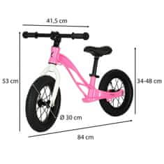 WOWO Ružový Balančný Bicykel Trike Fix Active X1 pre Aktívne Deti