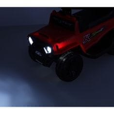 WOWO Terénne vozidlo s odtlačkami, zvukovými efektmi a červenými LED svetlami