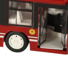 WOWO RC Autobus s Diaľkovým Ovládaním a Otváracími Červenými Dverami