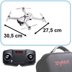 Syma  Dron Z6PRO GPS 4K 5G Wifi FPV 2,4 GHz biely