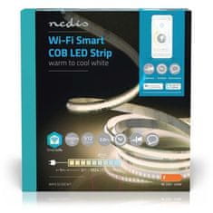 Nedis LED pásek SmartLife, Wi-Fi, teplá až studená bílá, 2m