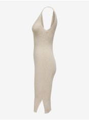 ONLY Béžové dámské pouzdrové šaty ONLY Lina XL