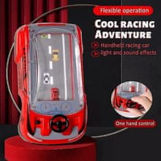 JOJOY® Interaktívna detská hra na šoférovanie so zvukovými a svetelnými efektami – červená farba | MINIVROOMER