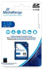 MediaRange sacure Digital (SDHC) 4GB (MR961), modrá