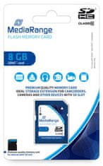 MediaRange sacure Digital (SDHC) 8GB (MR962), modrá