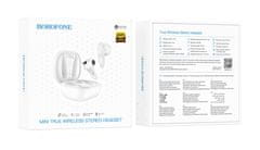 Borofone Bezdrôtové slúchadlá BW18 TWS biela 94484