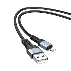 Borofone Kábel BX64 Special Silicone - USB na Lightning - 2,4A 1 meter čierny
