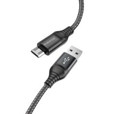 Borofone Kábel BX56 Delightful - USB na Micro USB - 2,4A 1 meter čierny