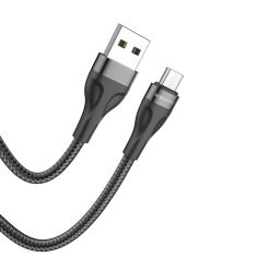 Borofone  kábel BX61 Source - USB na Micro USB - 2,4A 1 meter čierny