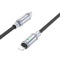 Borofone  BU40 Advantage Cable - Type C to Lightning - PD 27W 1,2 metra čierny