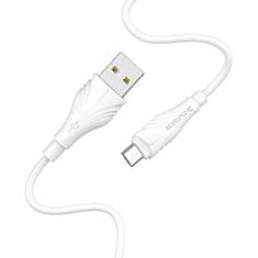Borofone  BX18 Optimal Cable - USB na Micro USB - 2 metre biely