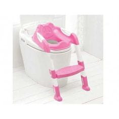 JOKOMISIADA Doska na toaletu pre deti so schodíkmi, ružové