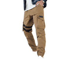 Dstreet Pánske bojové nohavice VORA khaki ux4206 XL