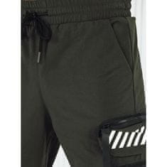 Dstreet Pánske bojové nohavice JEFF zelené ux4160 XL