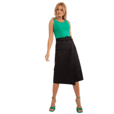 Factoryprice Dámska midi sukňa s vreckami CARGO čierna EM-SD-B9223.25_406099 M