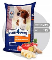 Club4Paws Premium CLUB 4 PAWS suché krmivo pre psy stredných plemien 14 kg