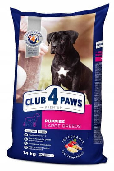 Club4Paws Premium suché krmivo pre šteňatá veľkých plemien 14 kg